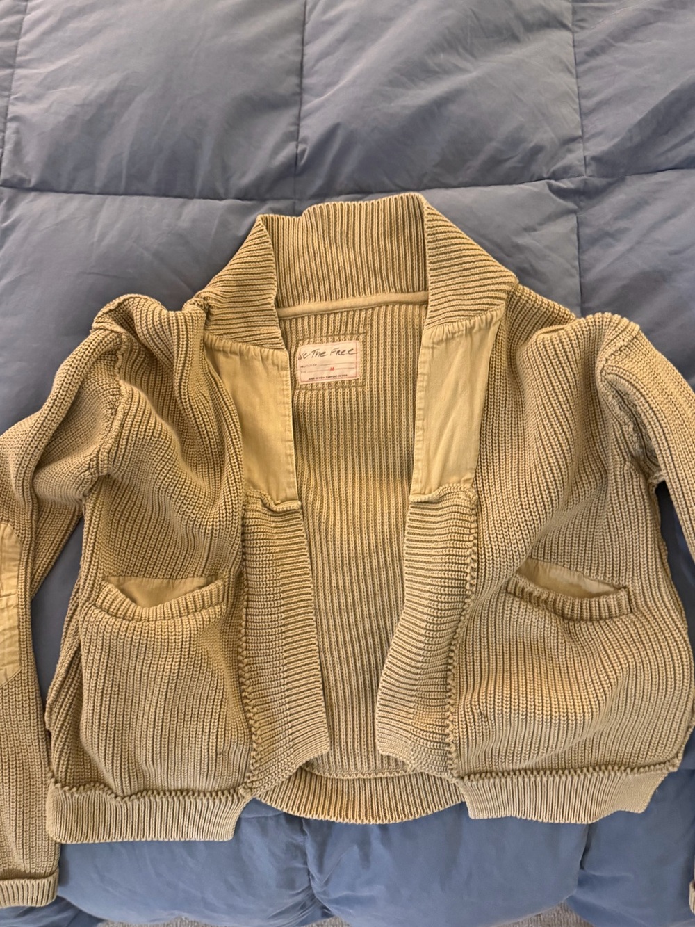 Free People We The Free Worn Thru Surplus Cardi medium